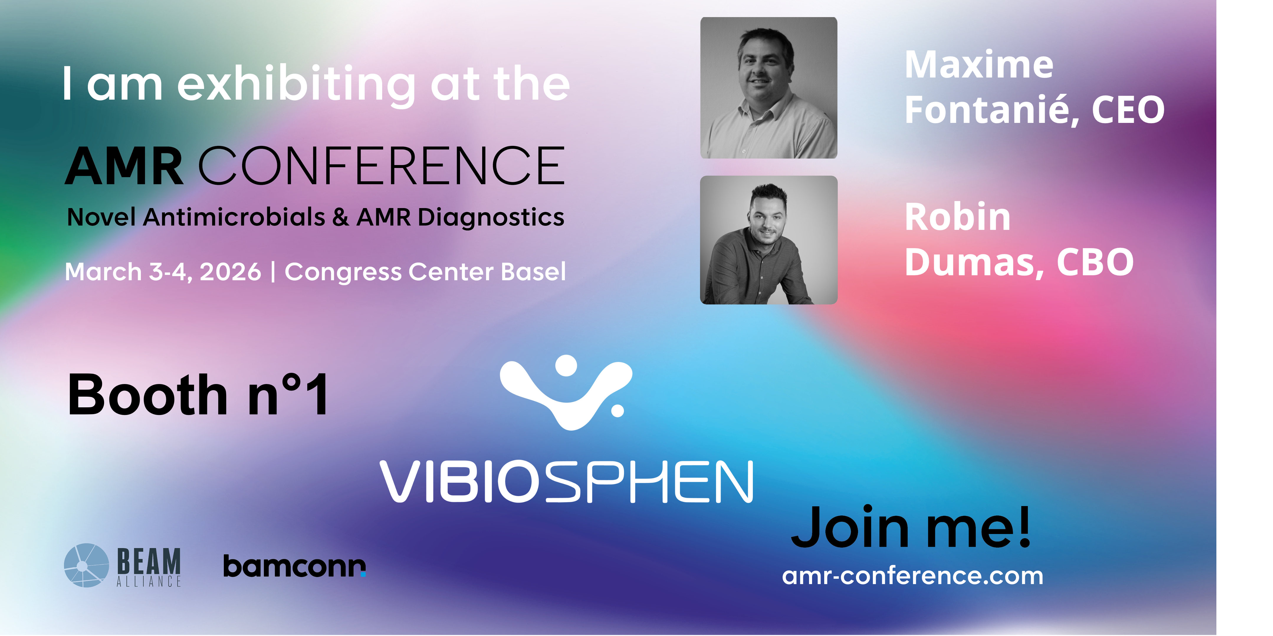 Join us at booth n°1 - AMR conference