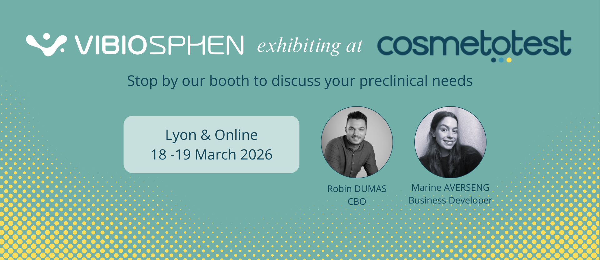 Meet us at Cosmetotest