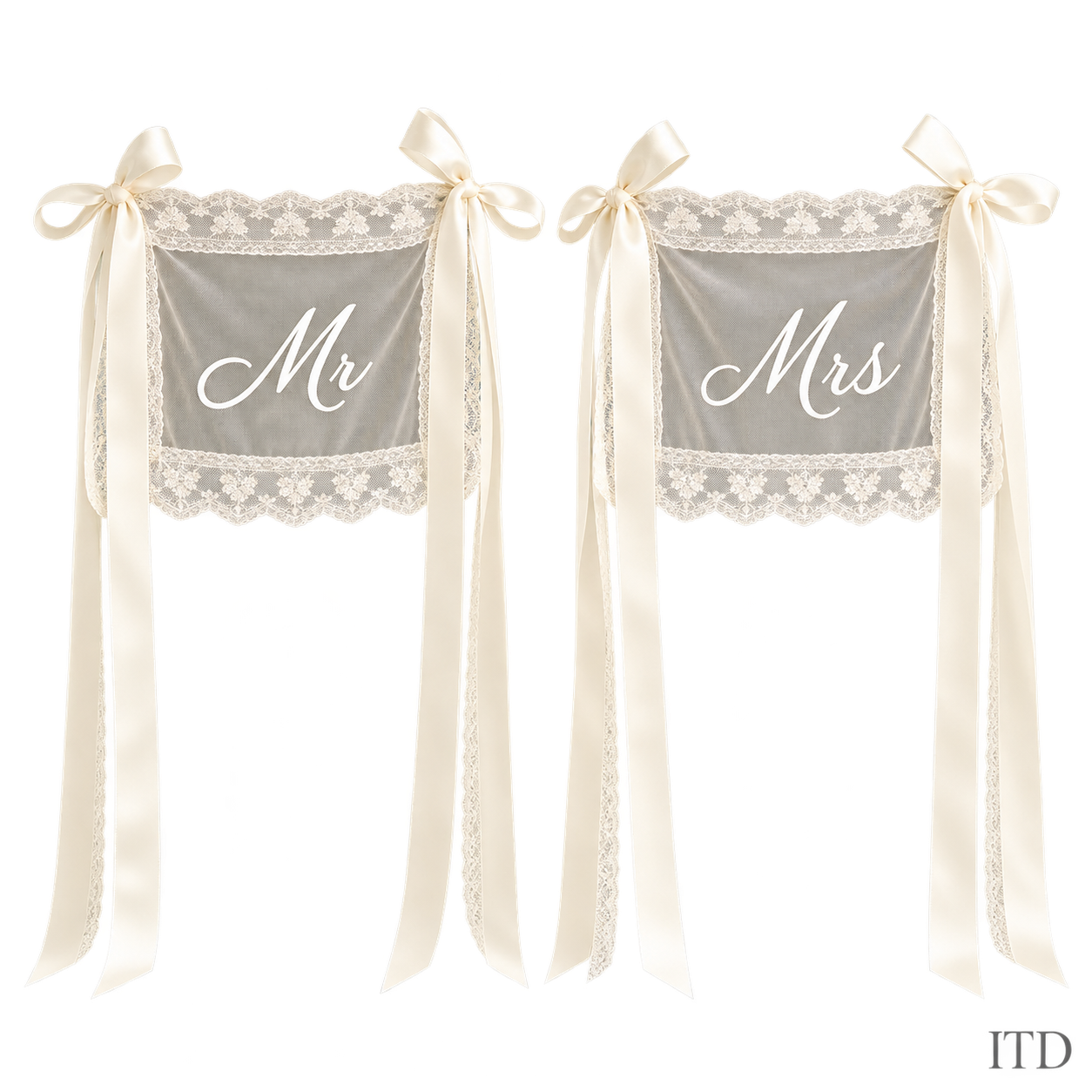 Mr & Mrs Stuhldekoration – freigestellte Produktansicht