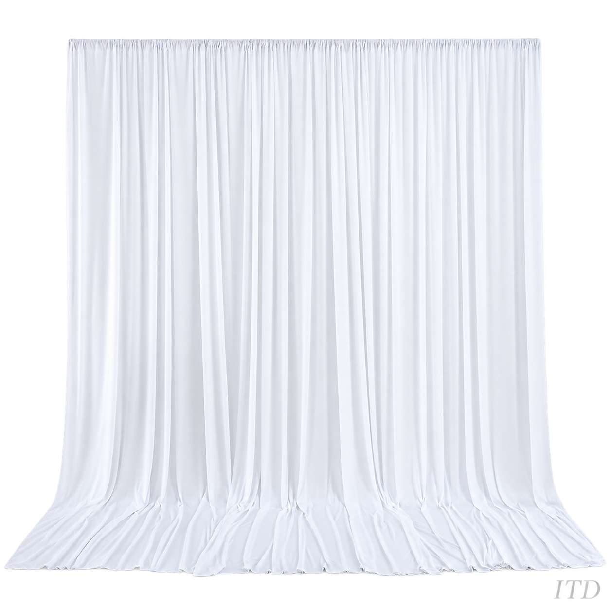 Weisser Stoff-Backdrop – freigestellte Produktansicht