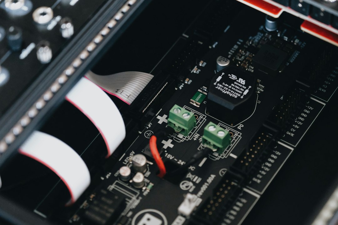 Inside an audio mixer