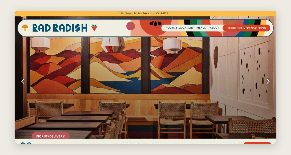 Rad Radish project mockup