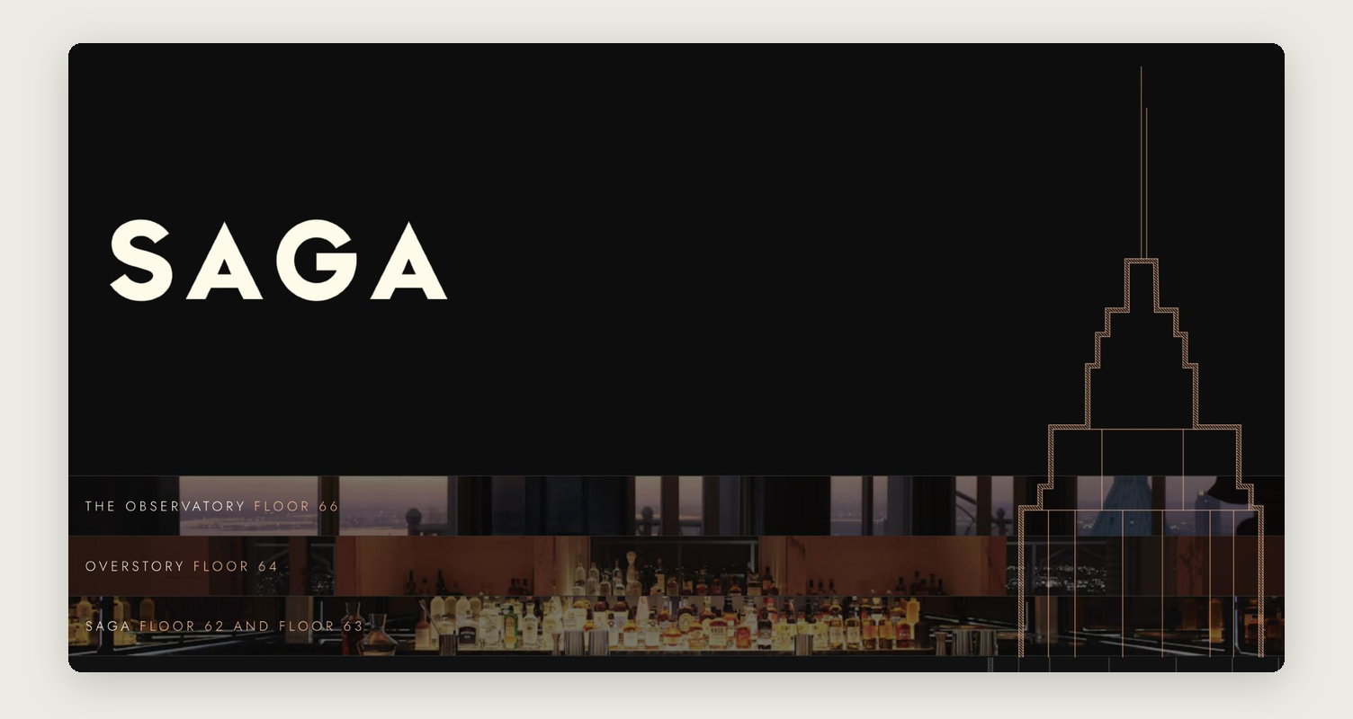 SAGA NYC project mockup