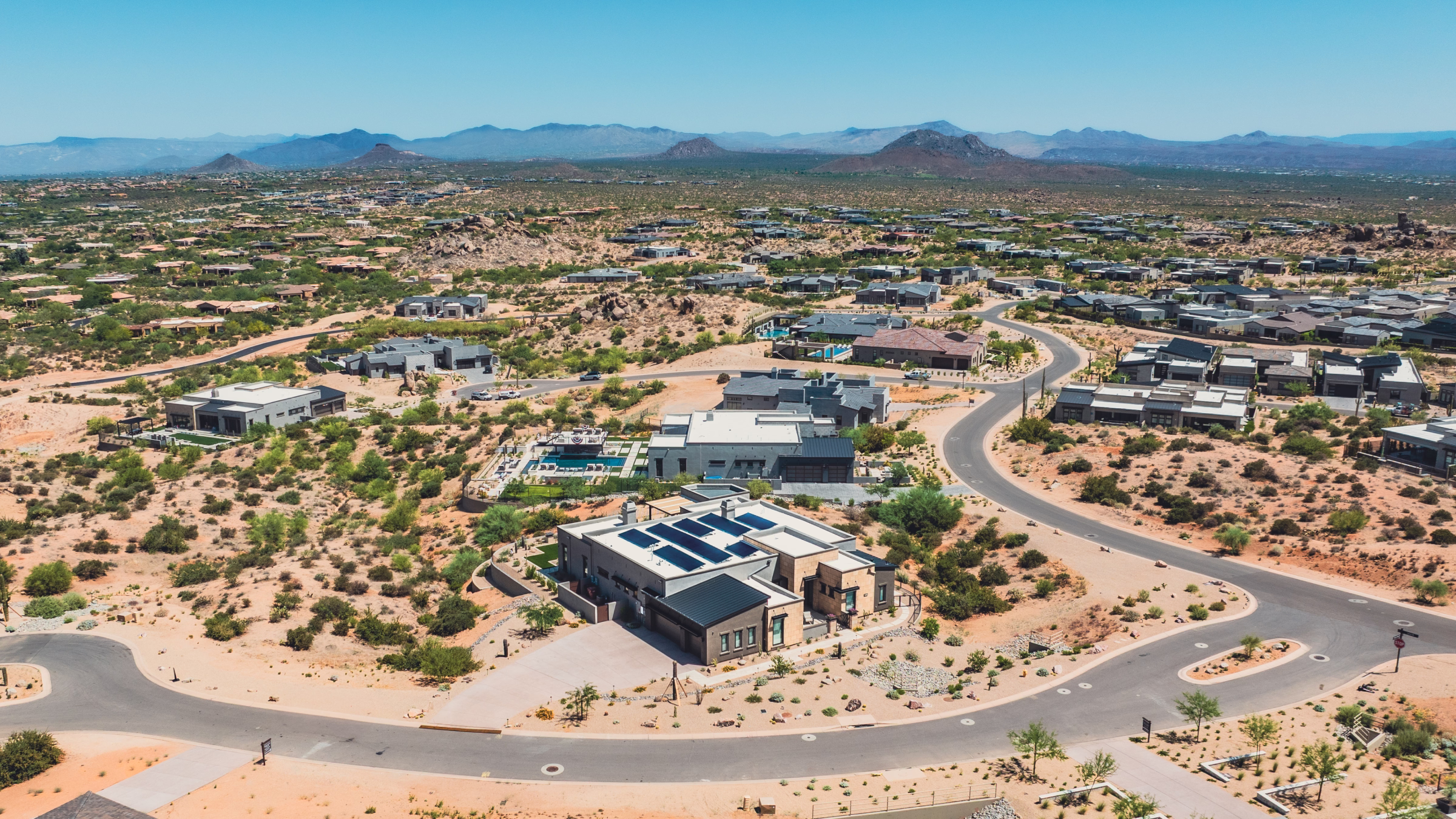 17.6 kW rooftop solar system on a Scottsdale, Arizona home, installed by Icon Power