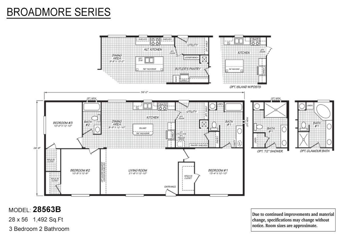 Broadmore Series / 28563B The Moraine with Optional Glamour Bath