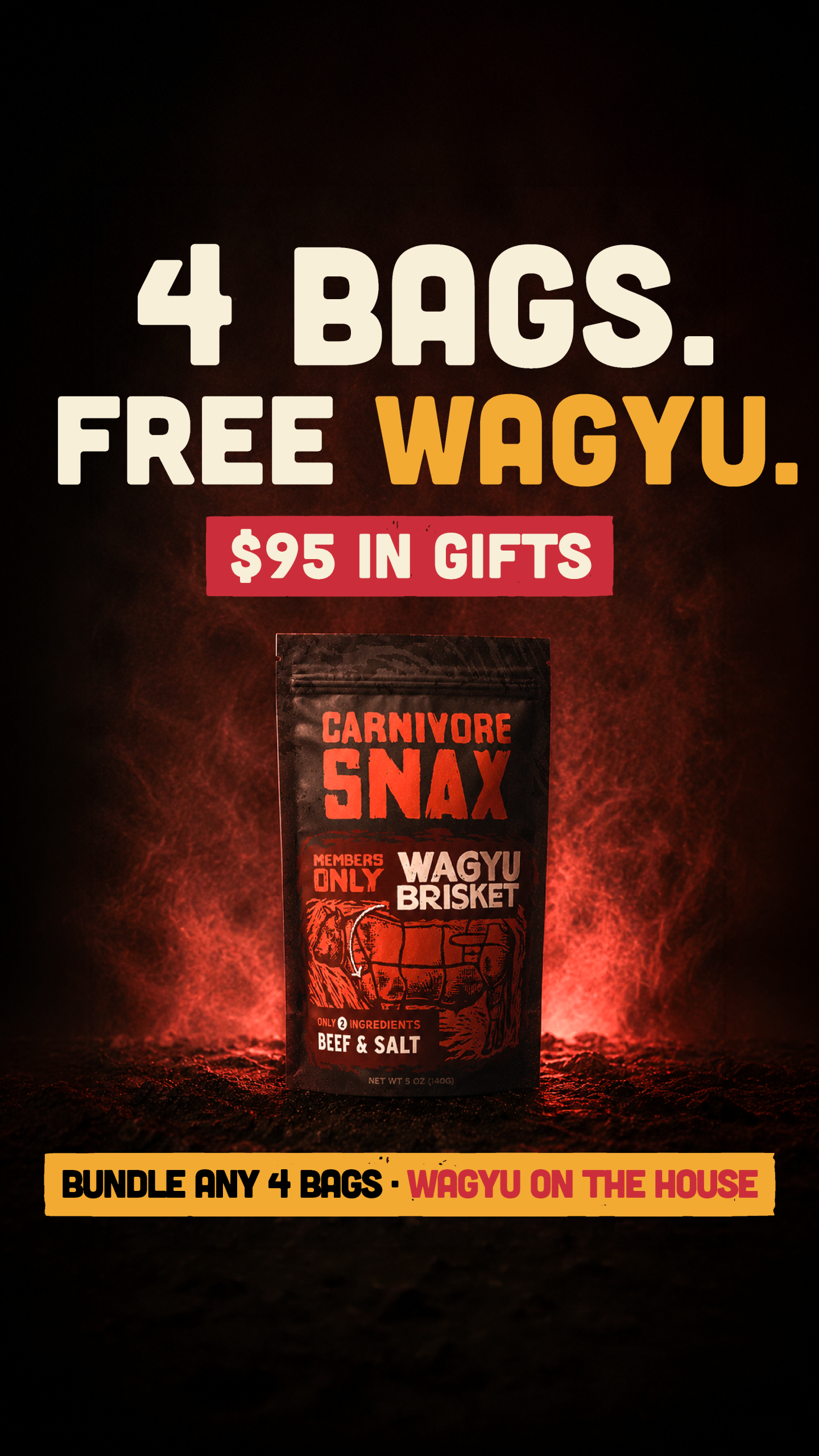 Carnivore Snax Wagyu offer creative