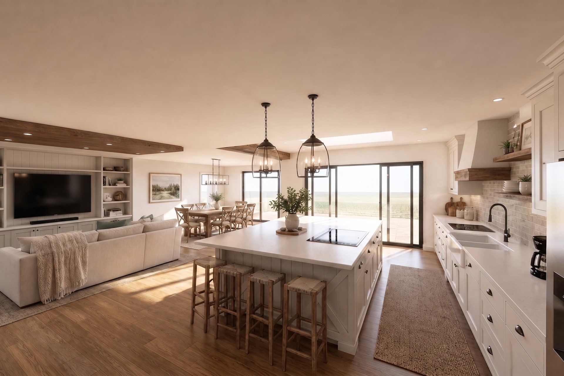 Blackwood Avenue, Woolton: open-plan kitchen, dining and living space opening to the garden