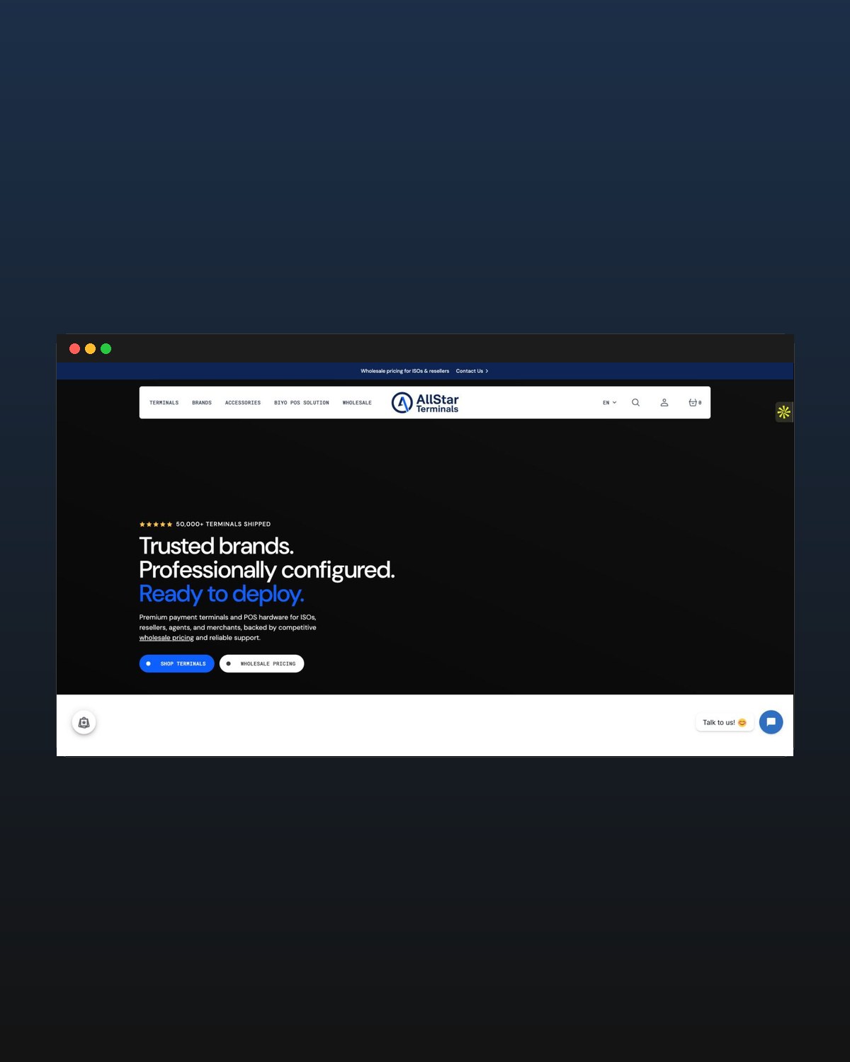 Allstar Terminals: 4x organic traffic, plus video that sells hardware