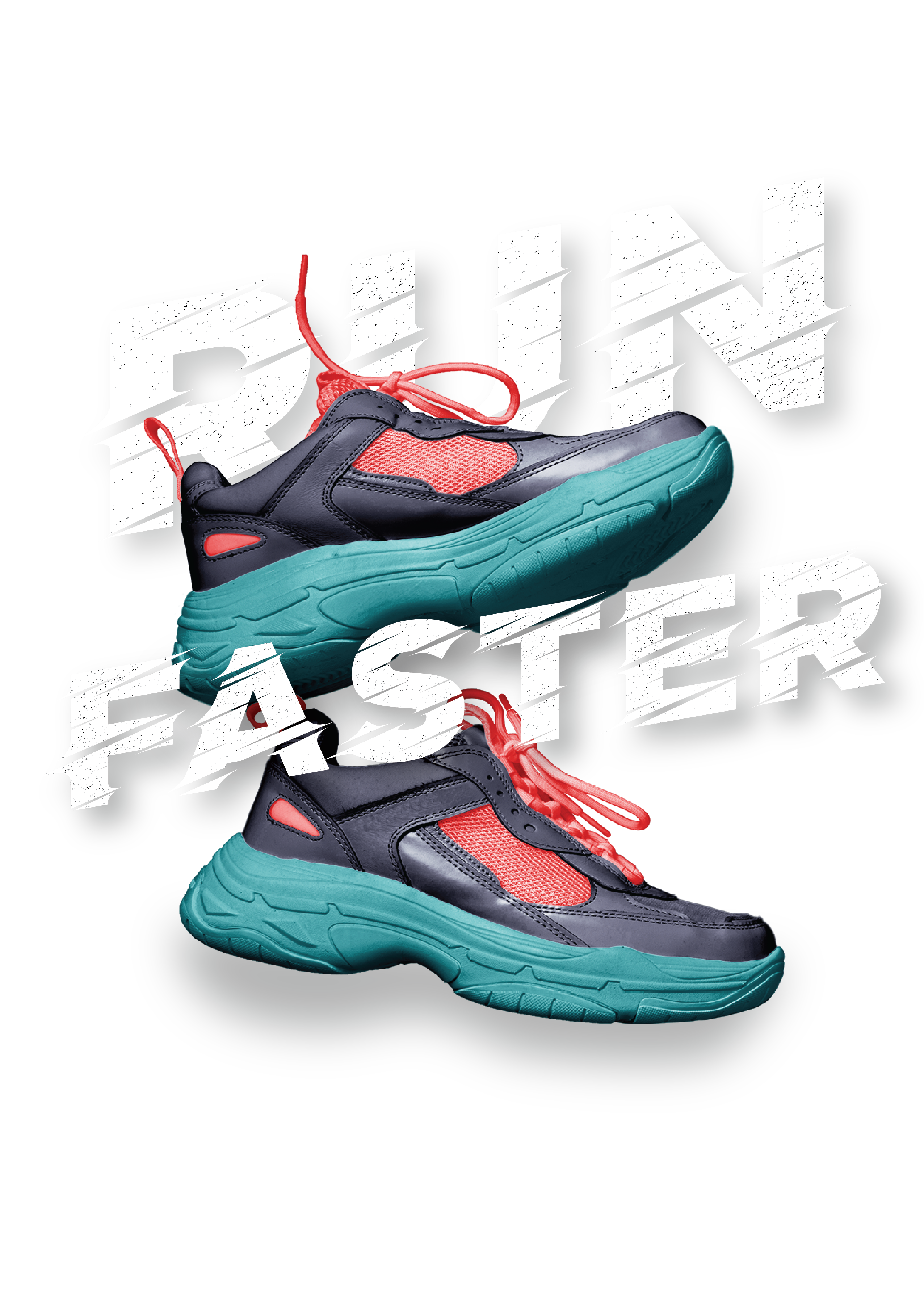Run Faster trainer poster designed by Shiregal