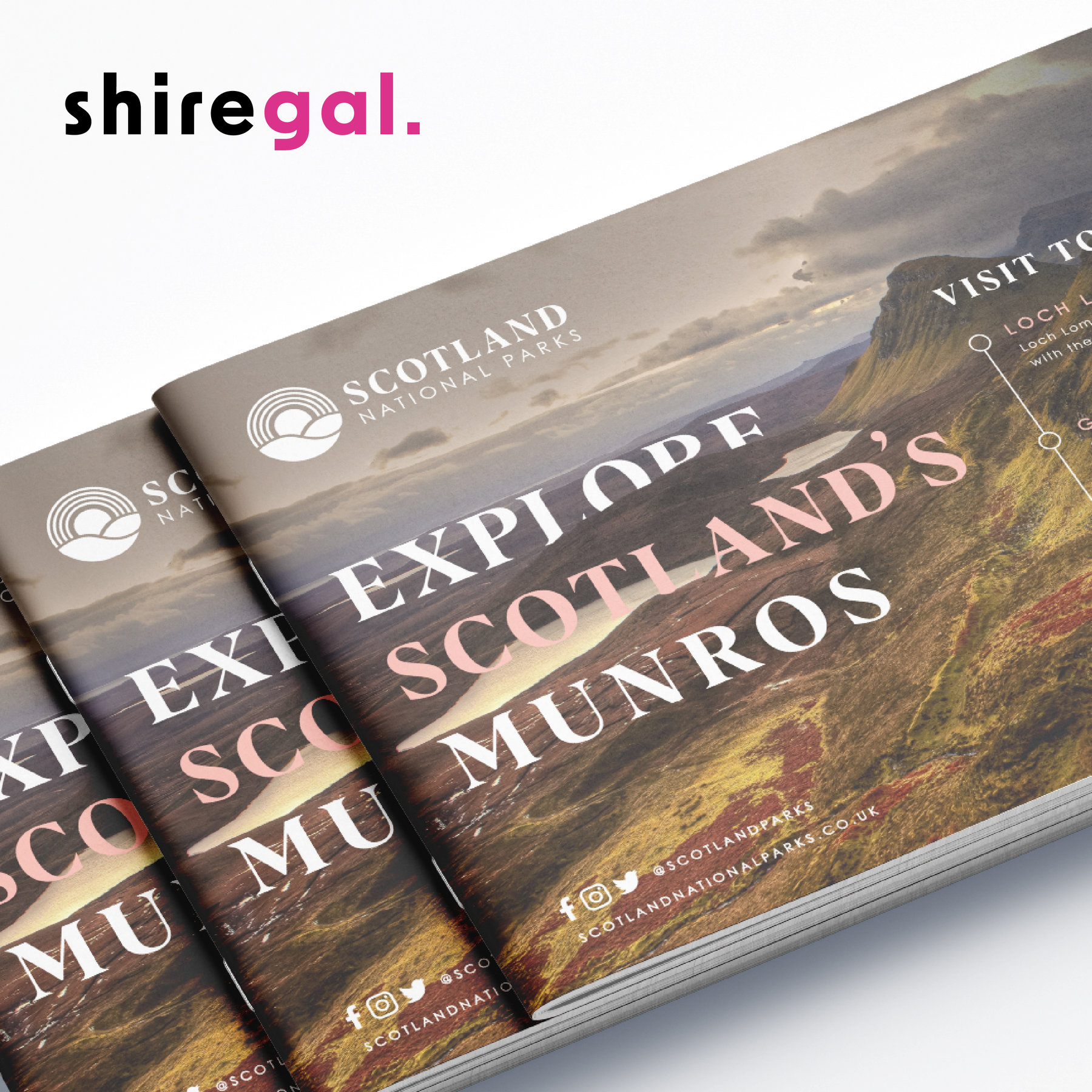 The Munro Challenge print design