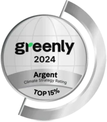 Label Greenly Argent, Climate Strategy Rating, Top 15 %