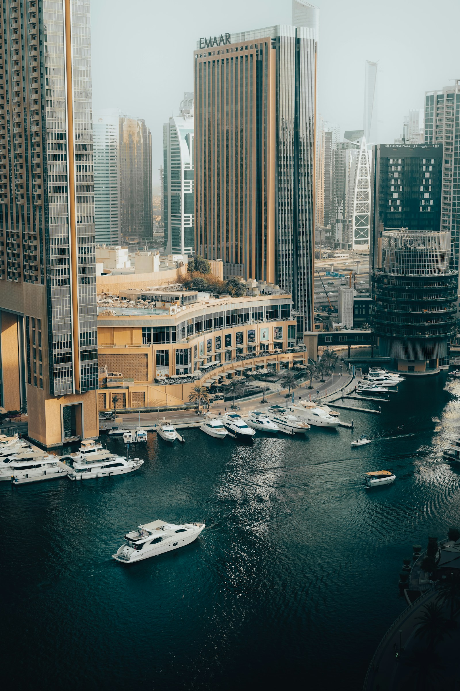 Dubai Marina canal and residential towers