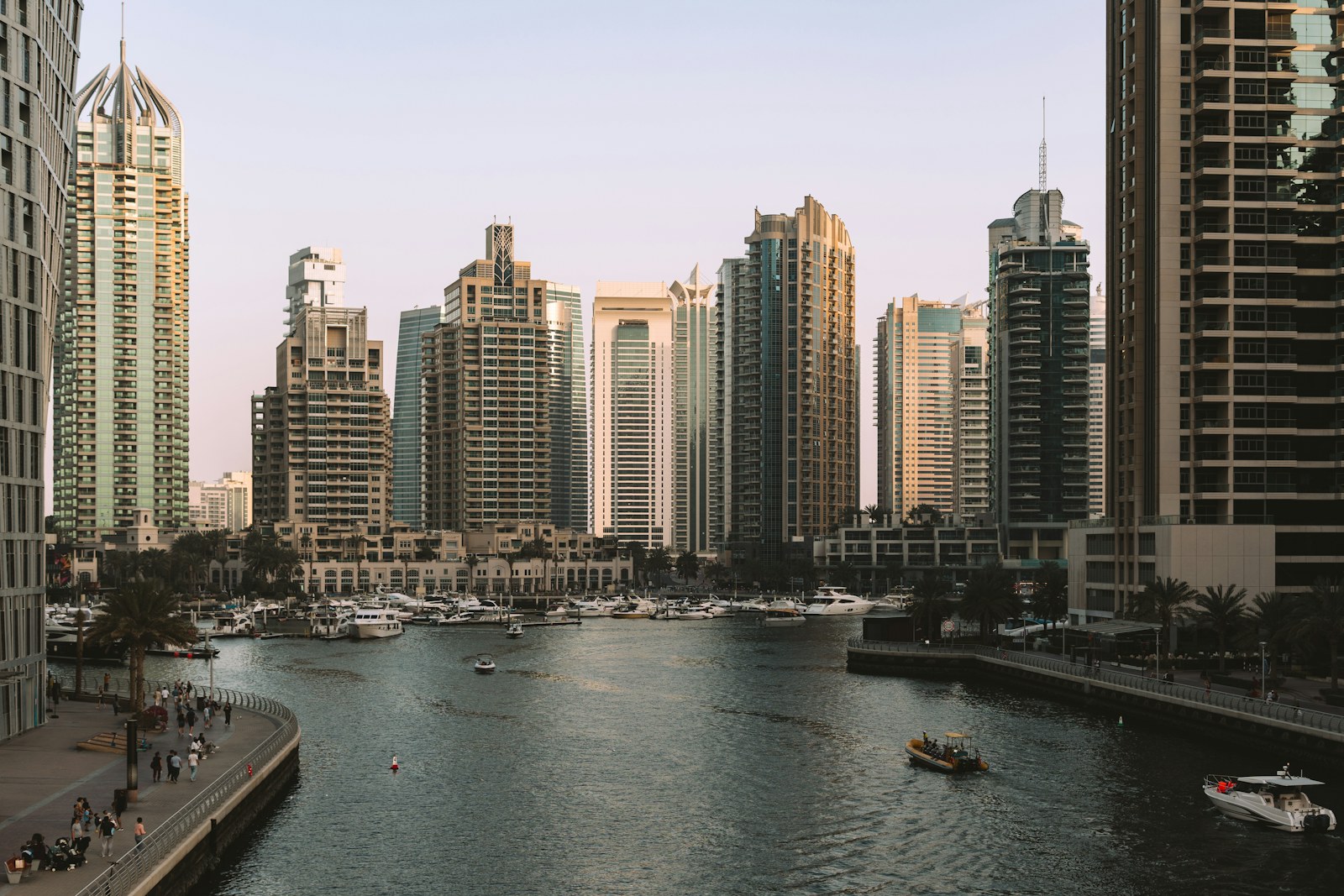 Dubai Marina waterfront and residential buildings