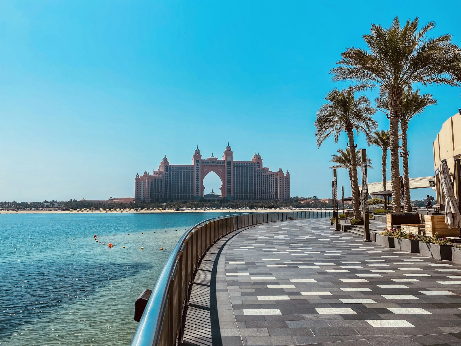 Waterfront promenade on Palm Jumeirah
