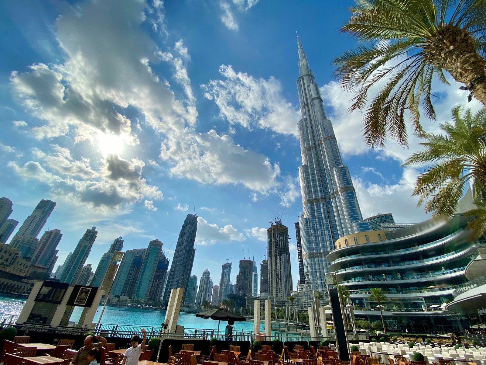 Dubai city and residential surroundings