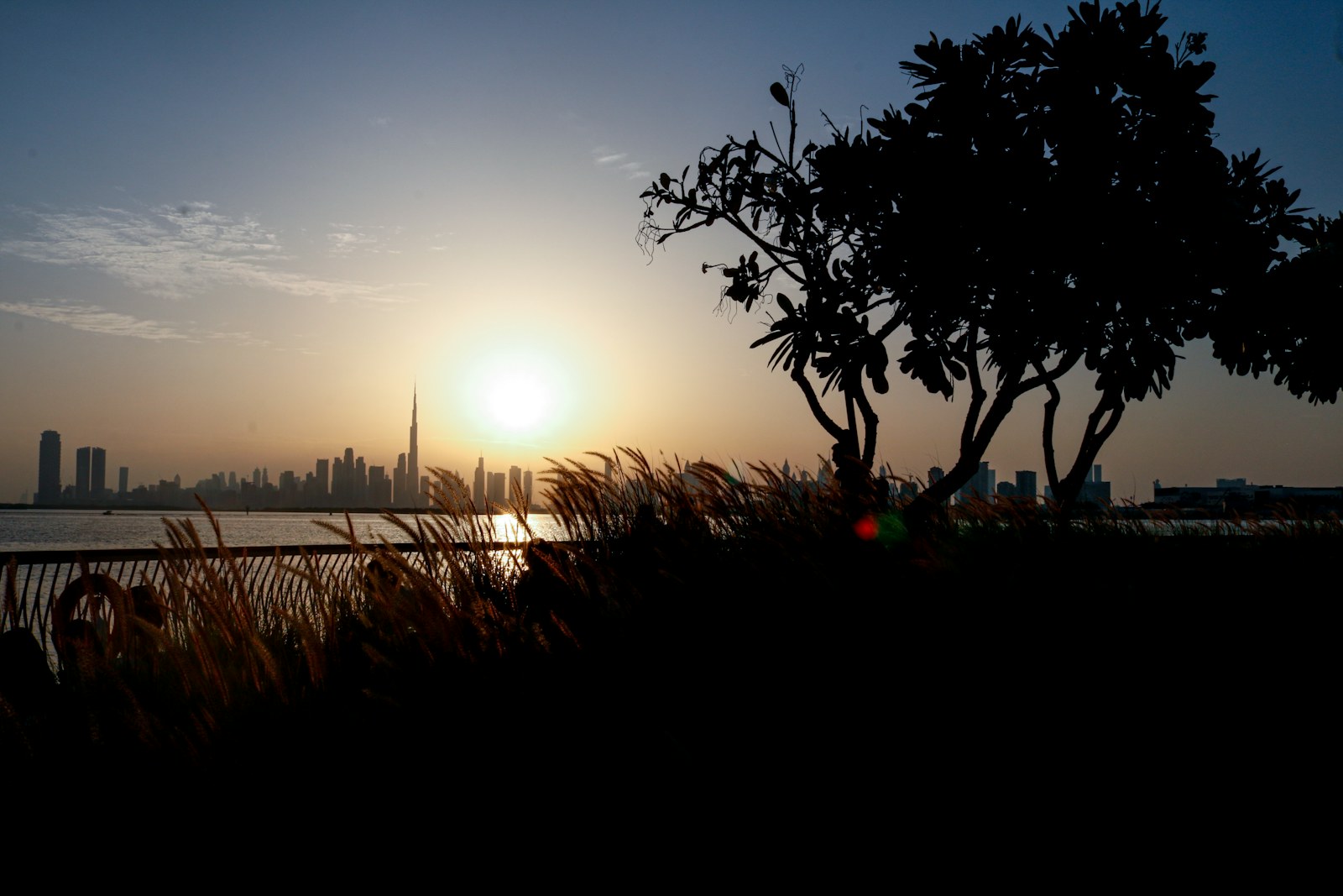 Evening light along the Dubai waterfront