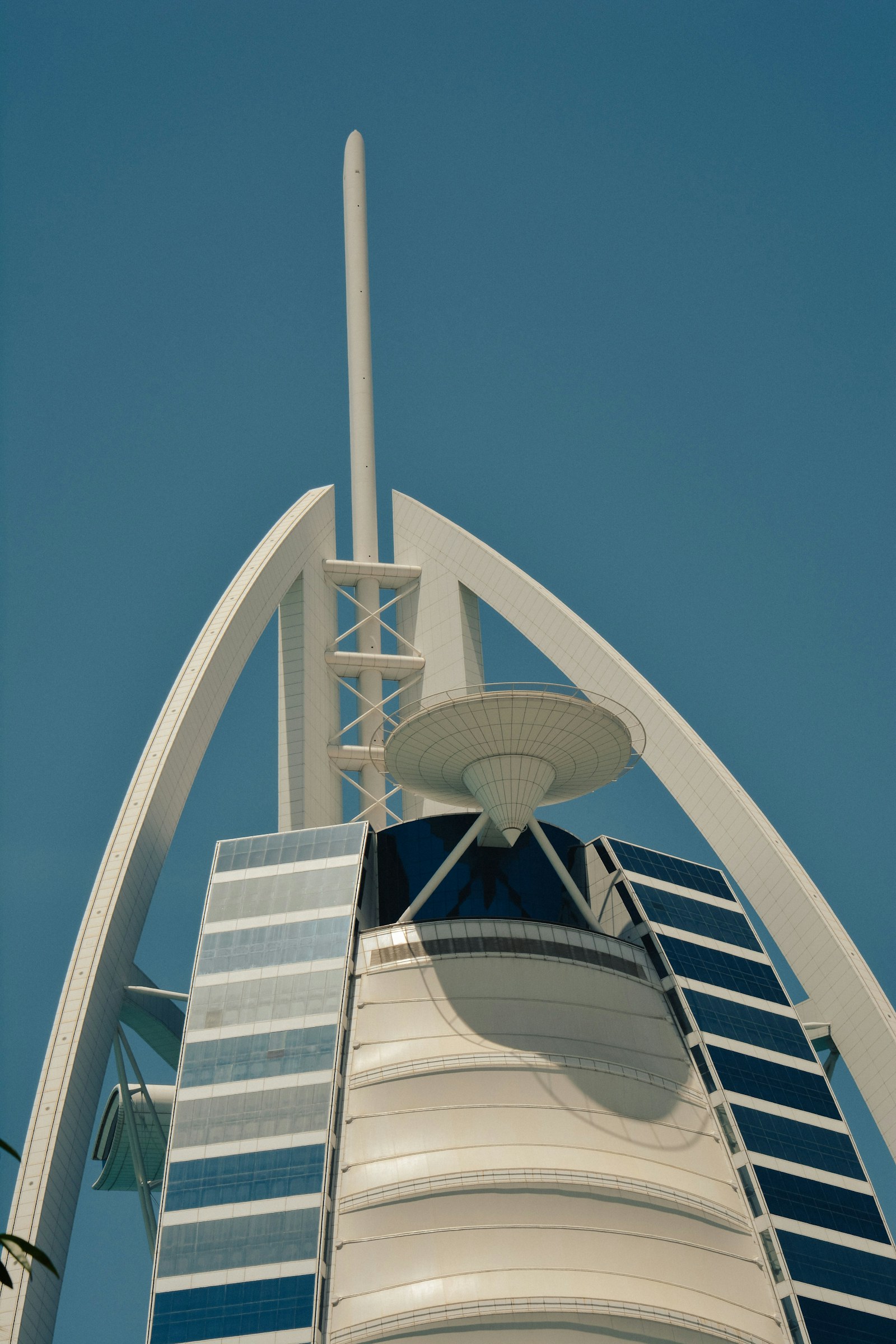 Burj Al Arab and the coastal skyline in daylight