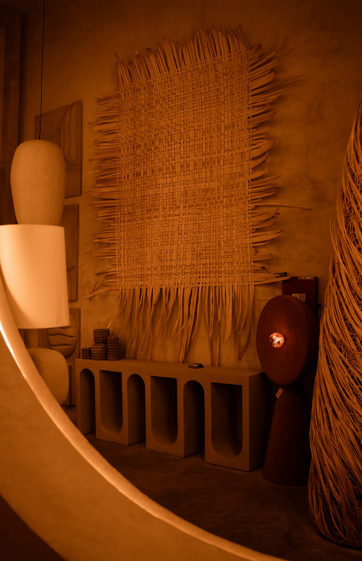 Interior lighting and wall detail