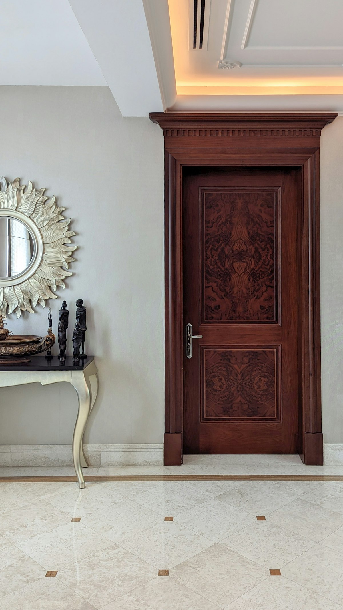 Timber door and interior detailing