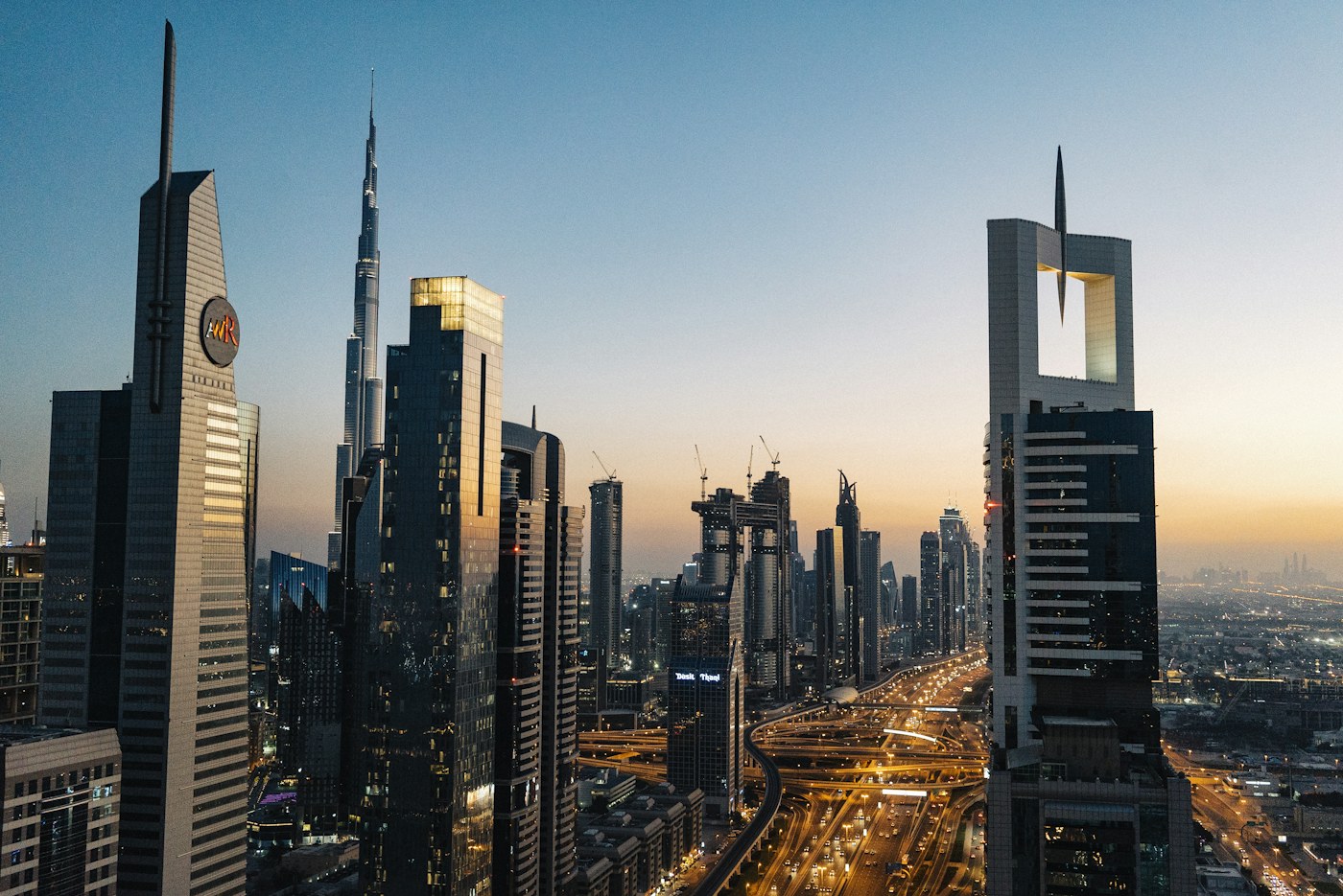 Dubai architecture in daylight