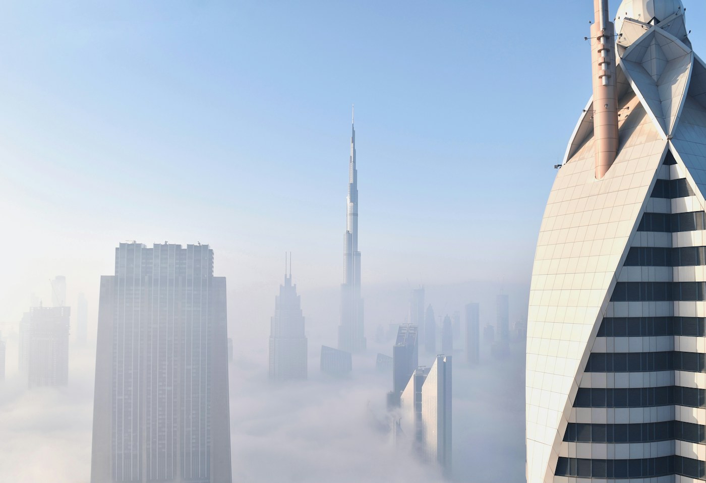 Dubai high-rise buildings in daylight