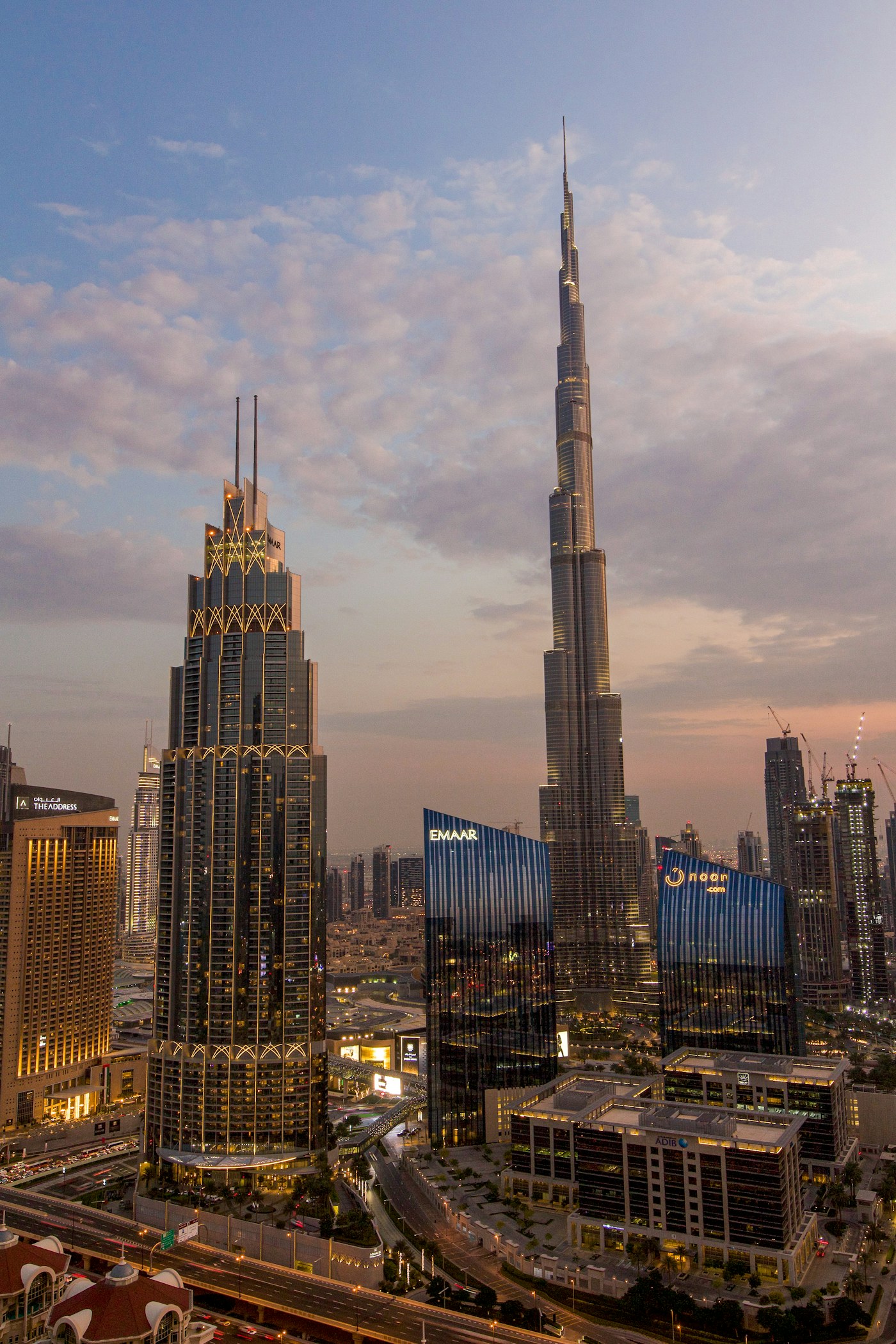 Dubai skyline at night