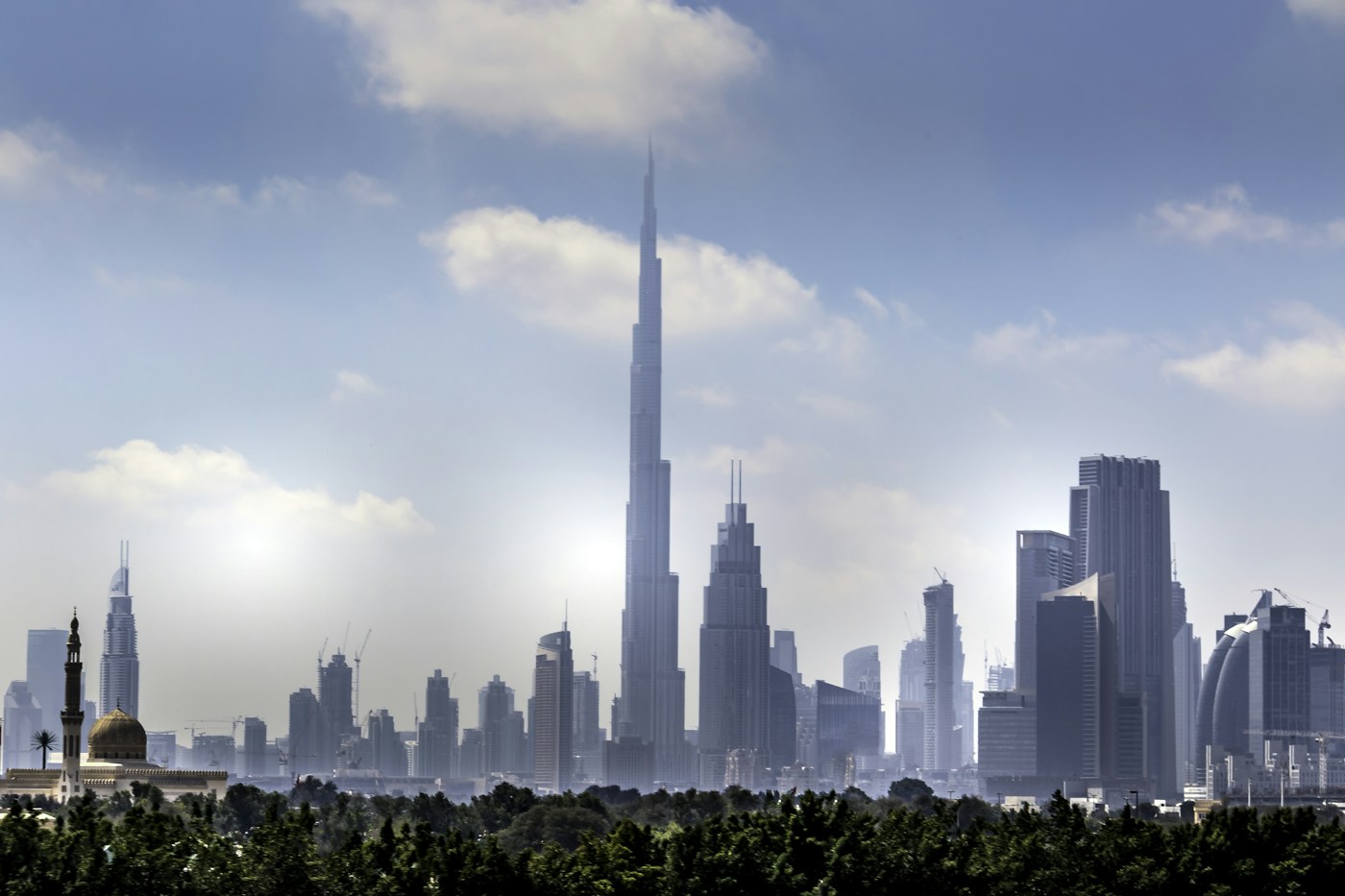 Dubai residential skyline