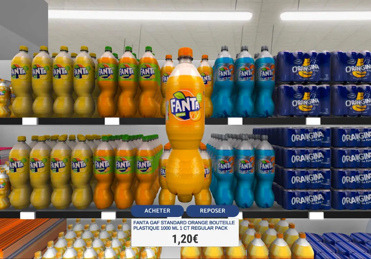 Planogramme 3D de Fanta