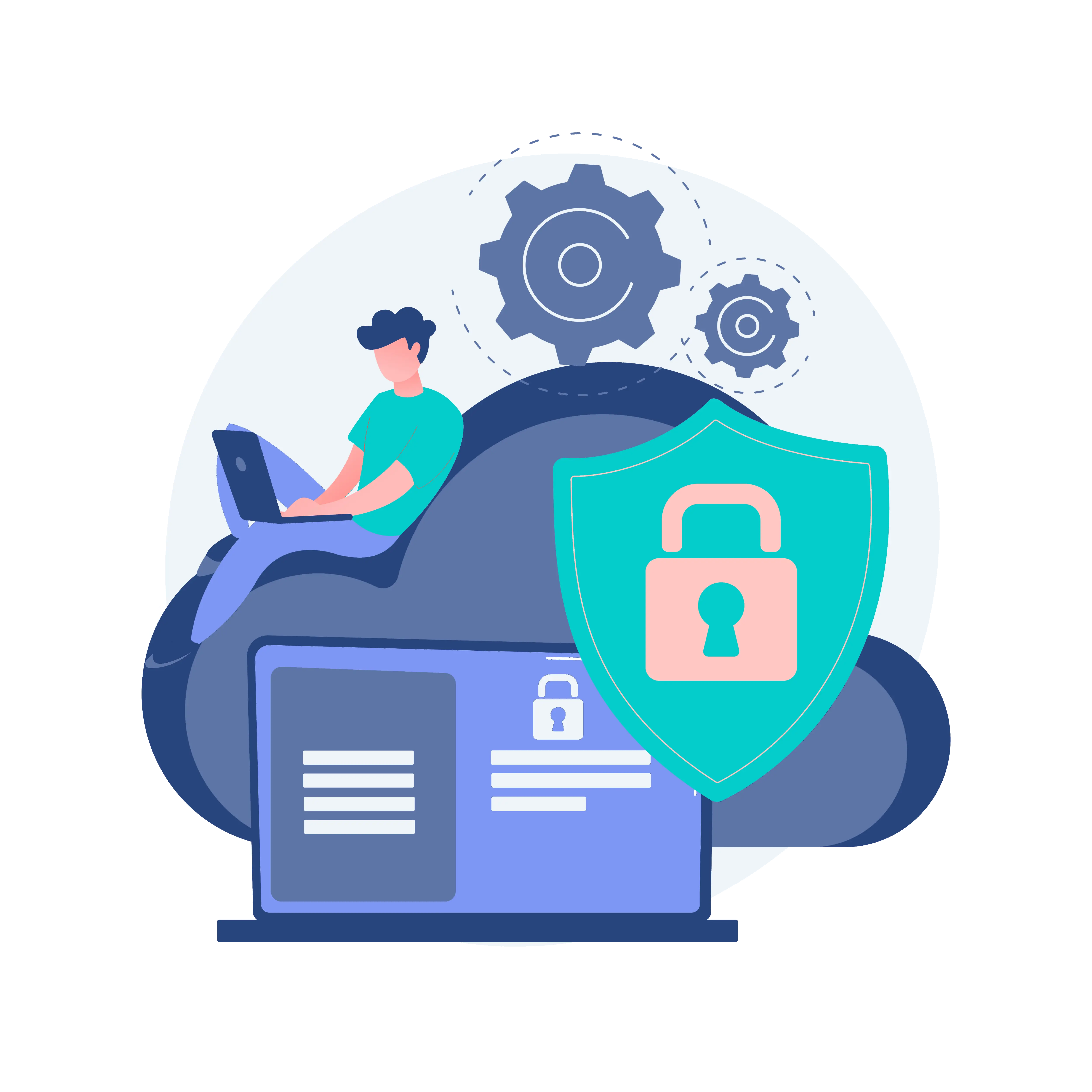 Illustration d'une cybersécurité