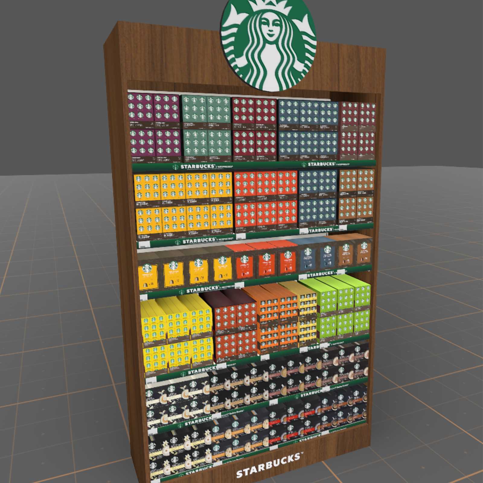 Planogramme VR de produits Starbucks