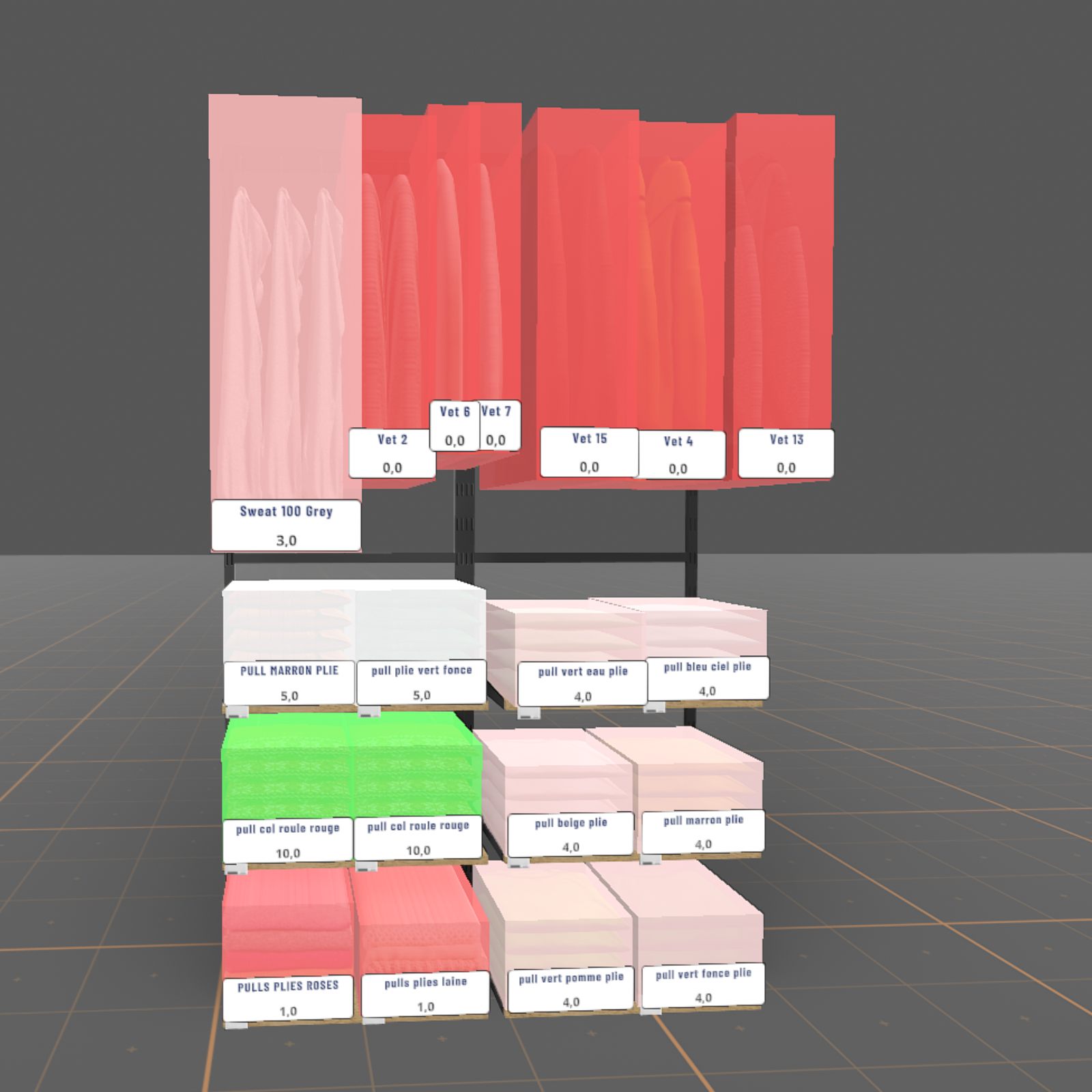 Modélisation 3D de vêtements
