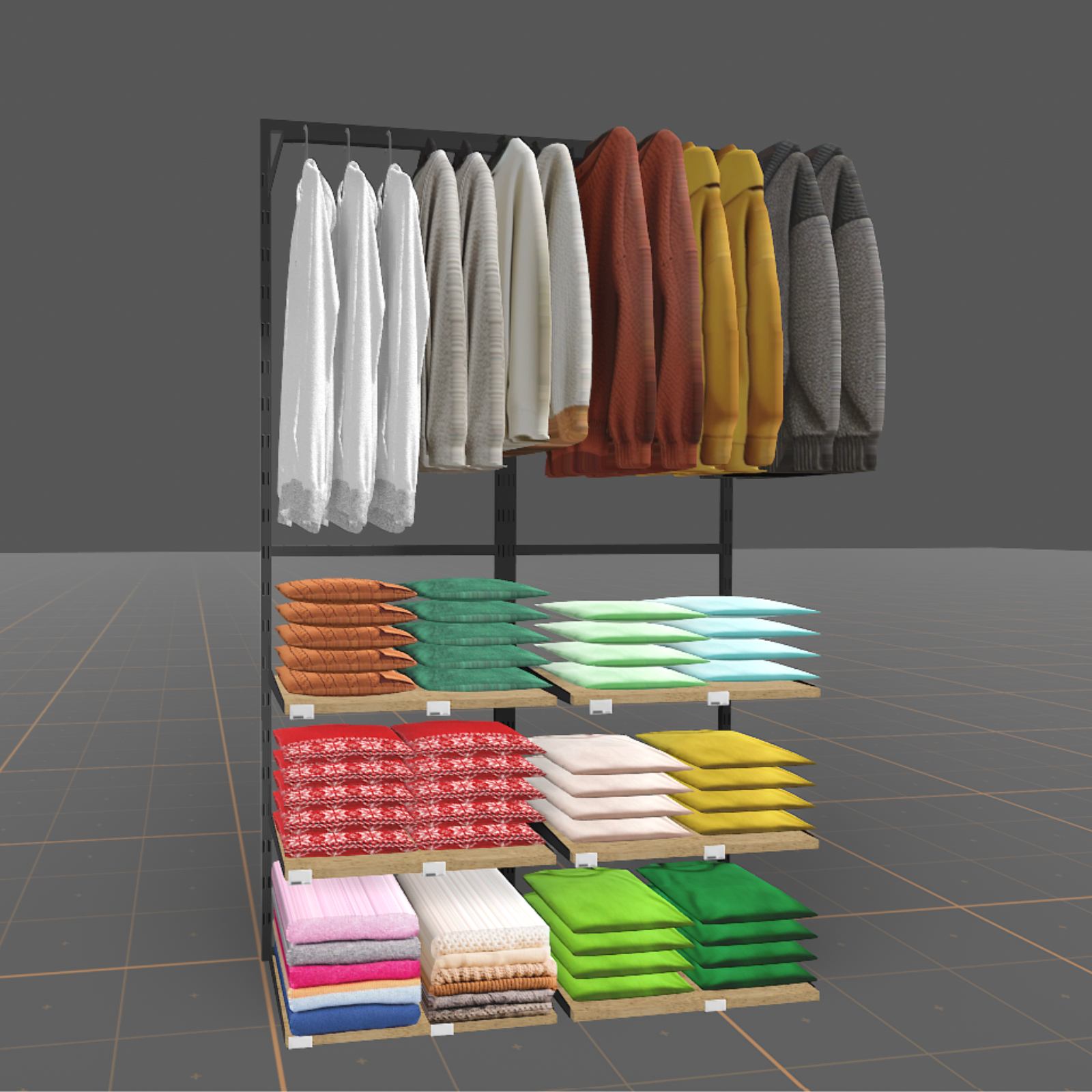 Planogramme de vêtements en VR