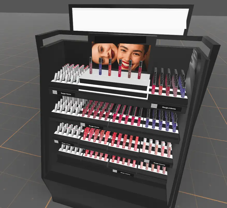 Meuble maquillage dans Retail VR Planogram Studio