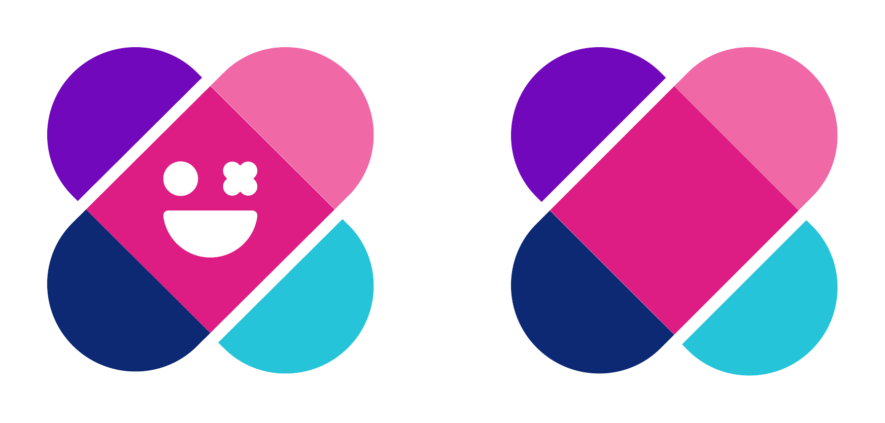 General use logo with face, and professional use logo for donors