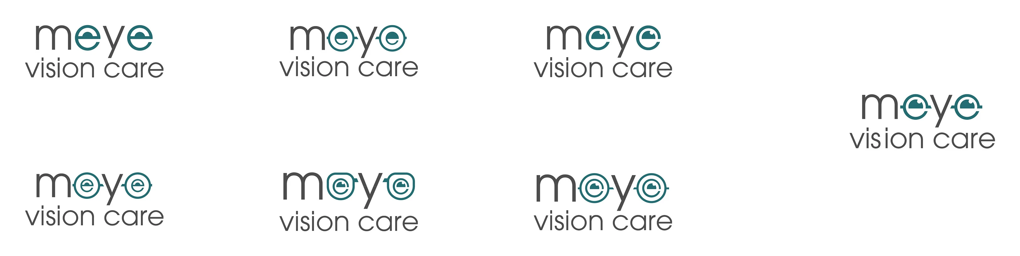 Secondary iterations of the Meye Vision Care lockup