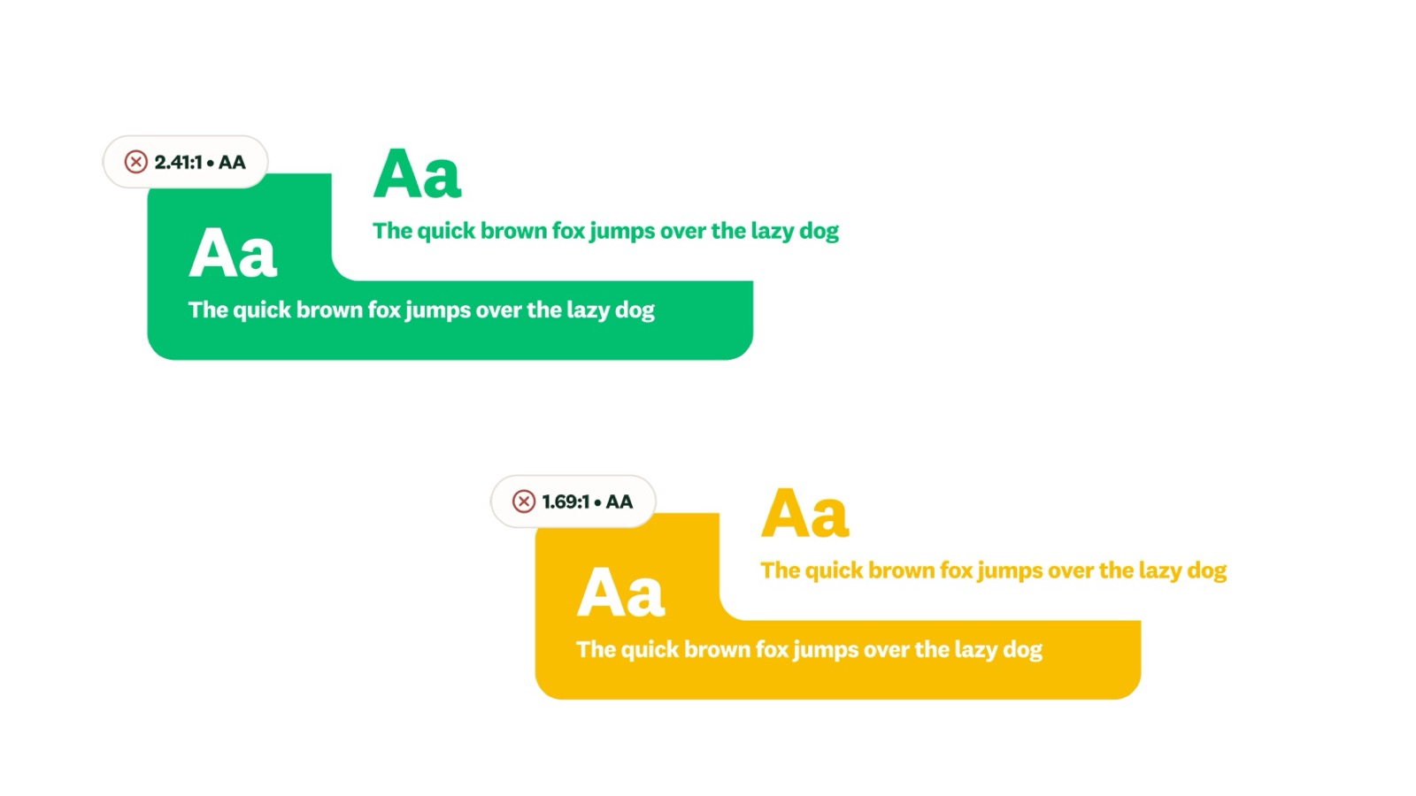 Brand colors failing AA contrast