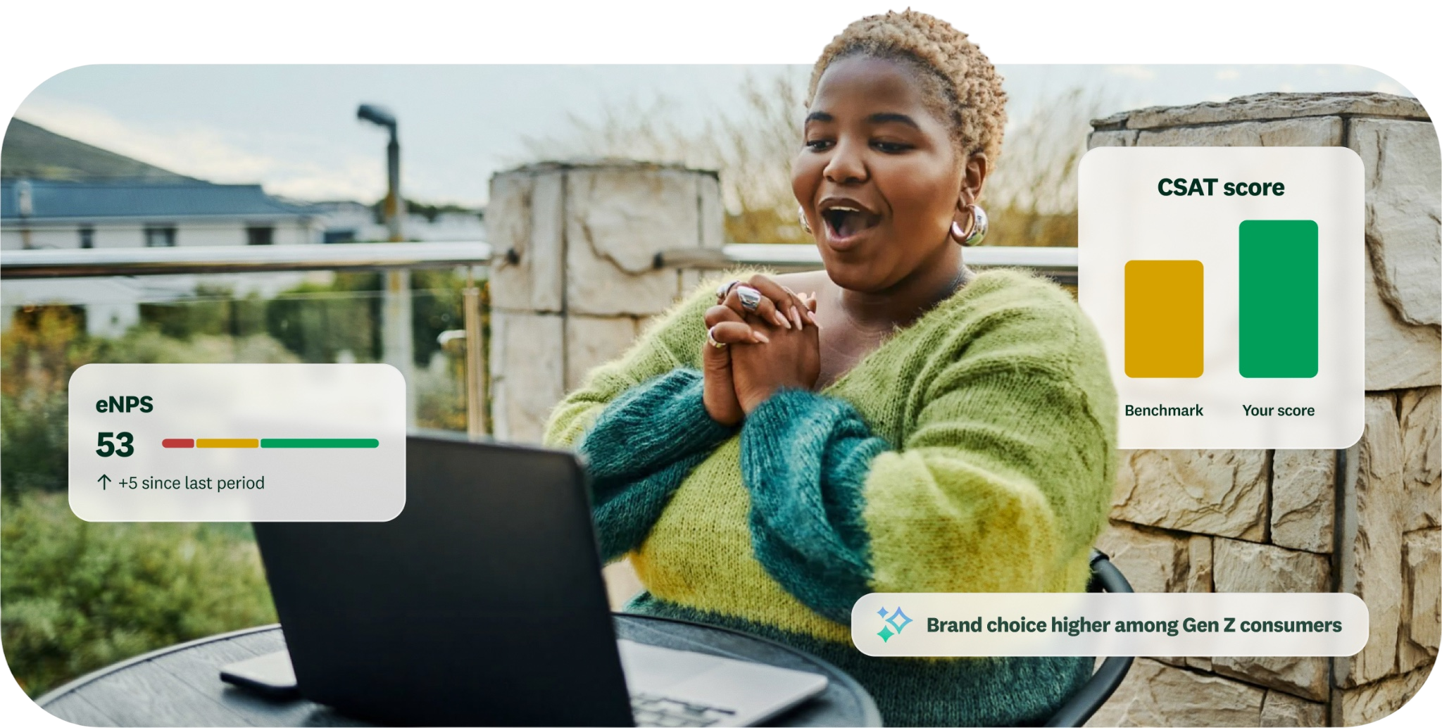The refreshed SurveyMonkey brand across product and marketing