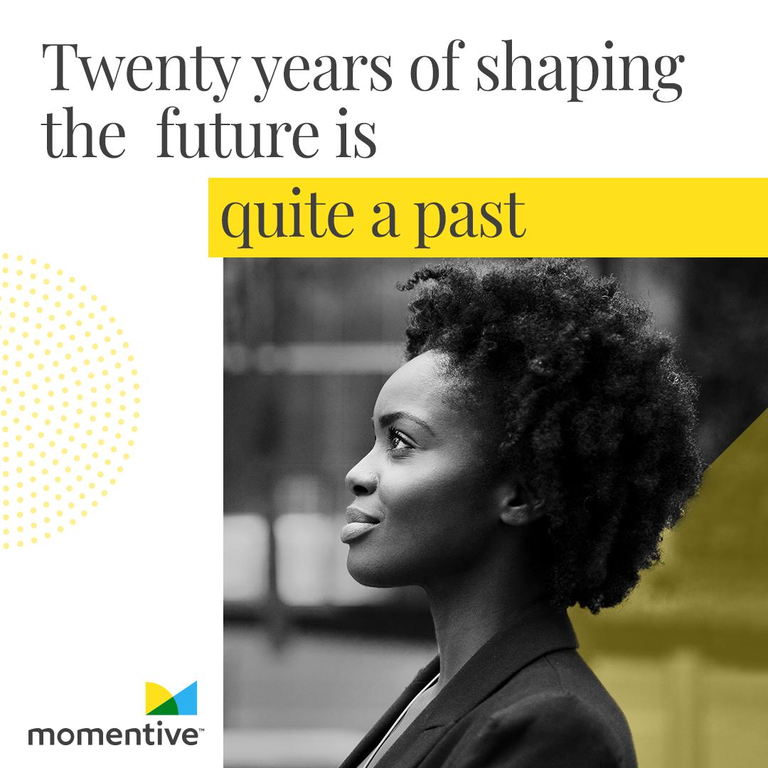 Momentive ad: Twenty years of shaping the future is quite a past