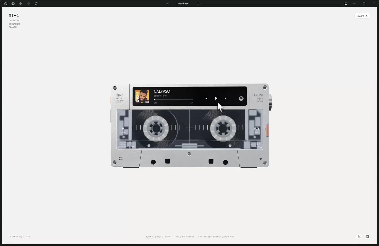MT-1 cassette player