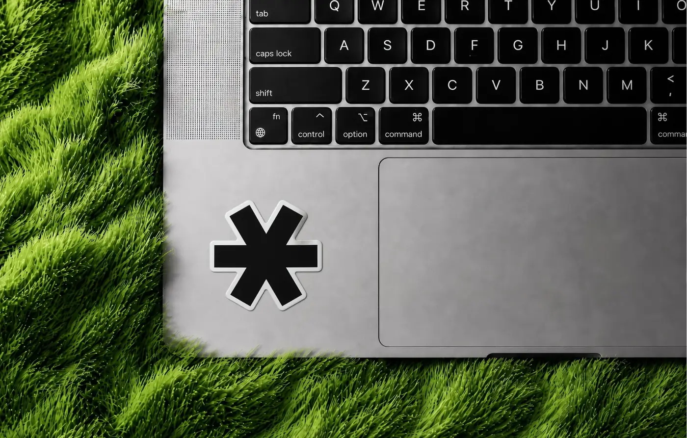 Asterisk sticker