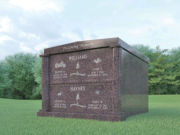 Multi-niche granite columbarium