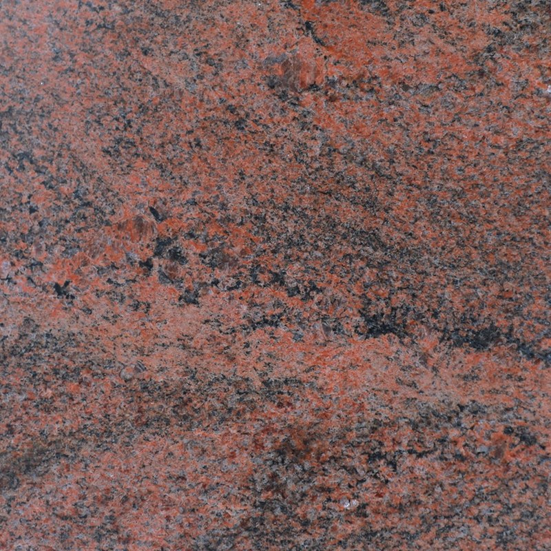 Red Multi-Color granite sample chip