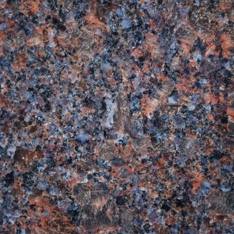 Mahogany granite sample chip