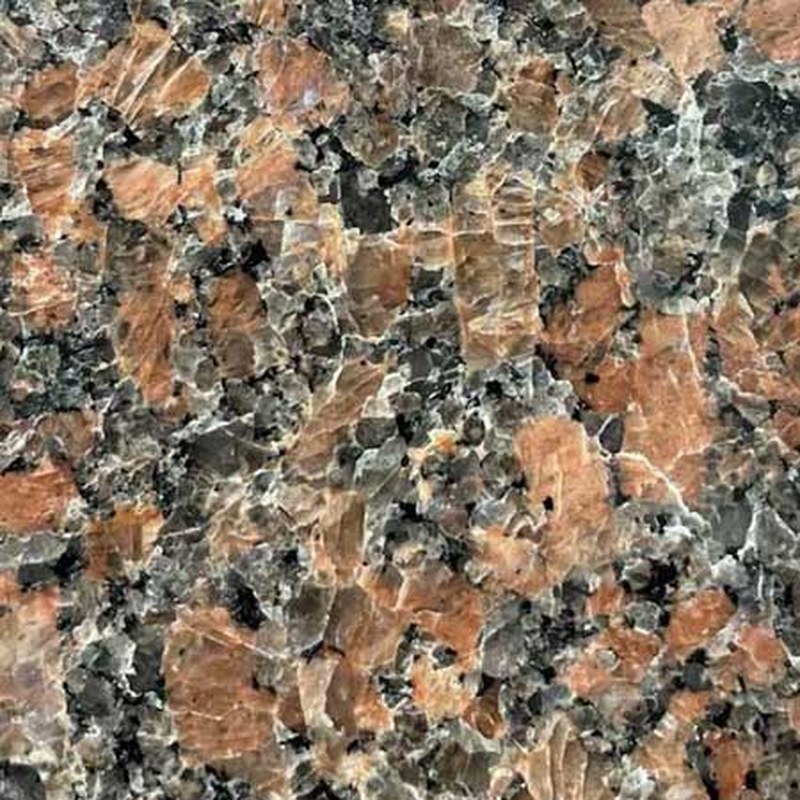 Canadian Mahogany granite sample chip
