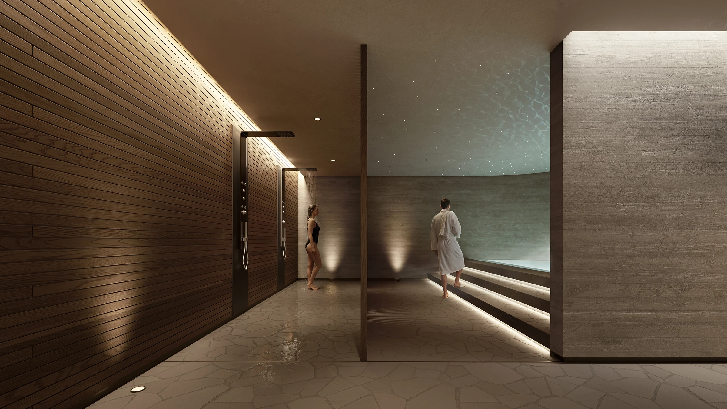 SPA — recorrido y duchas