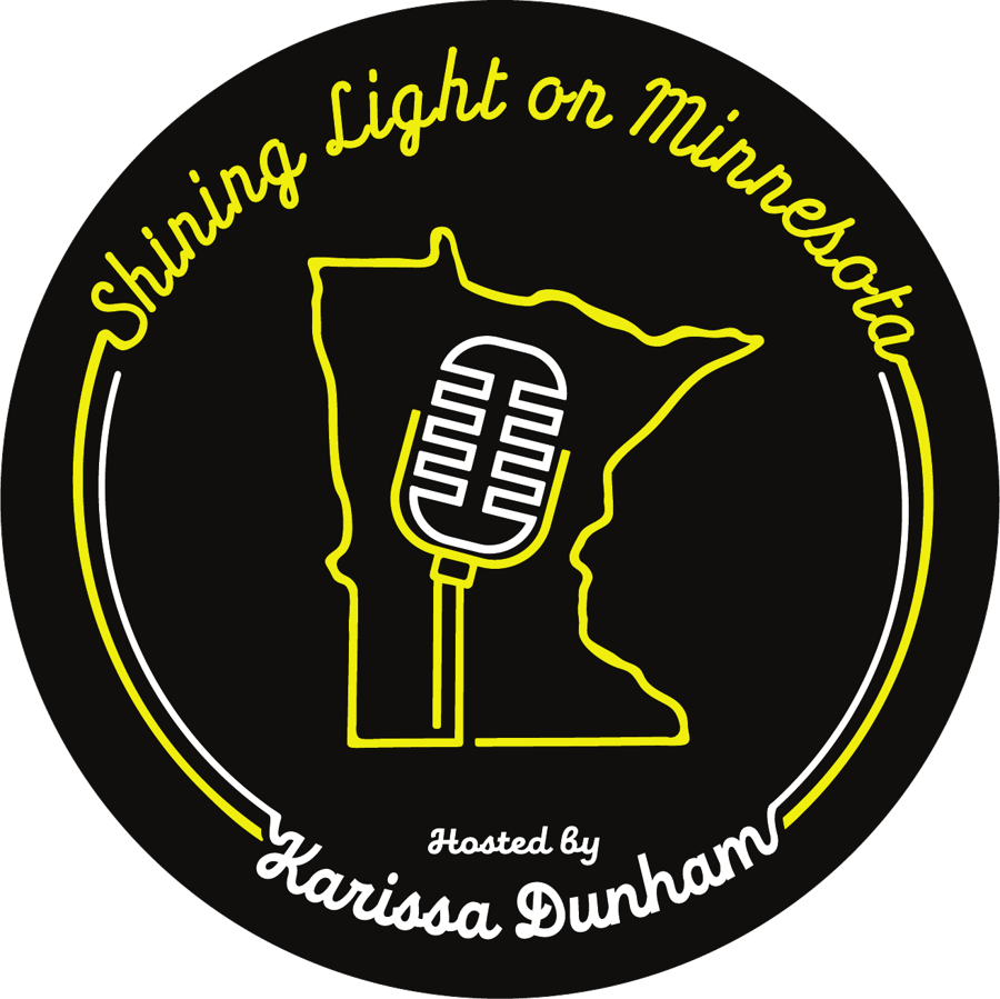 Shining Light on Minnesota logo, hosted by Karissa Dunham