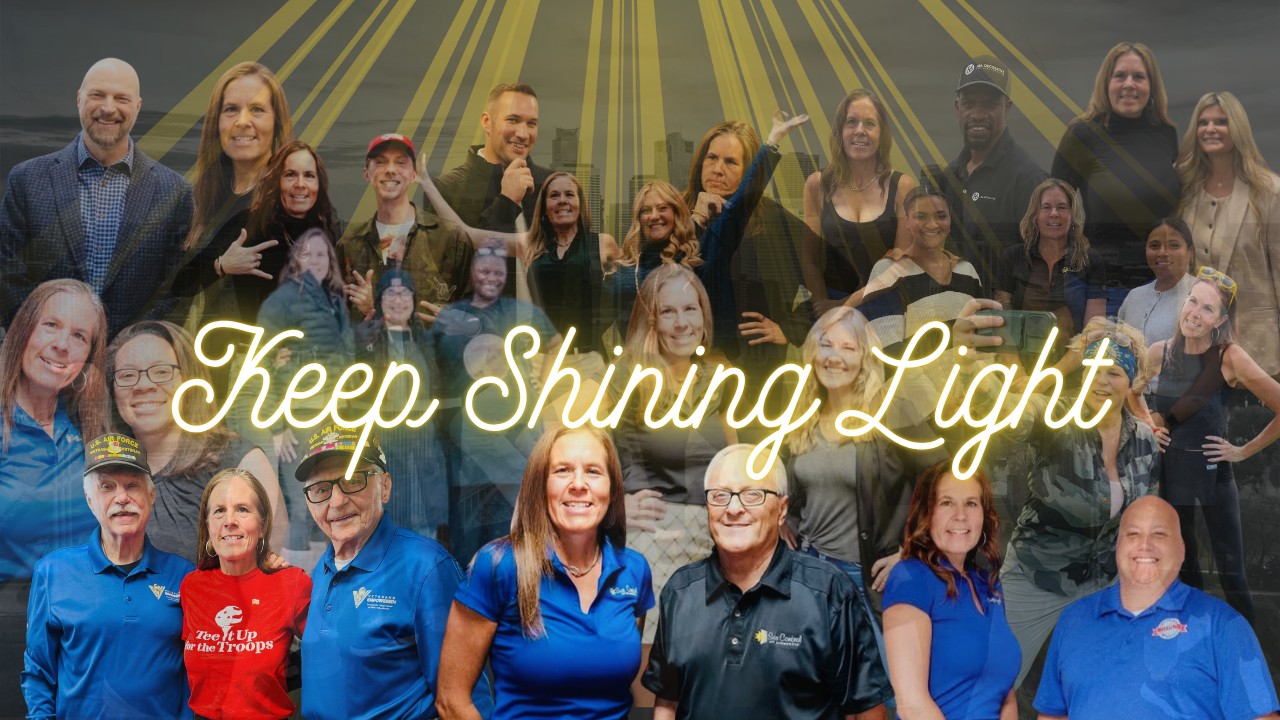 The Shining Light on Minnesota community together with the words Keep Shining Light