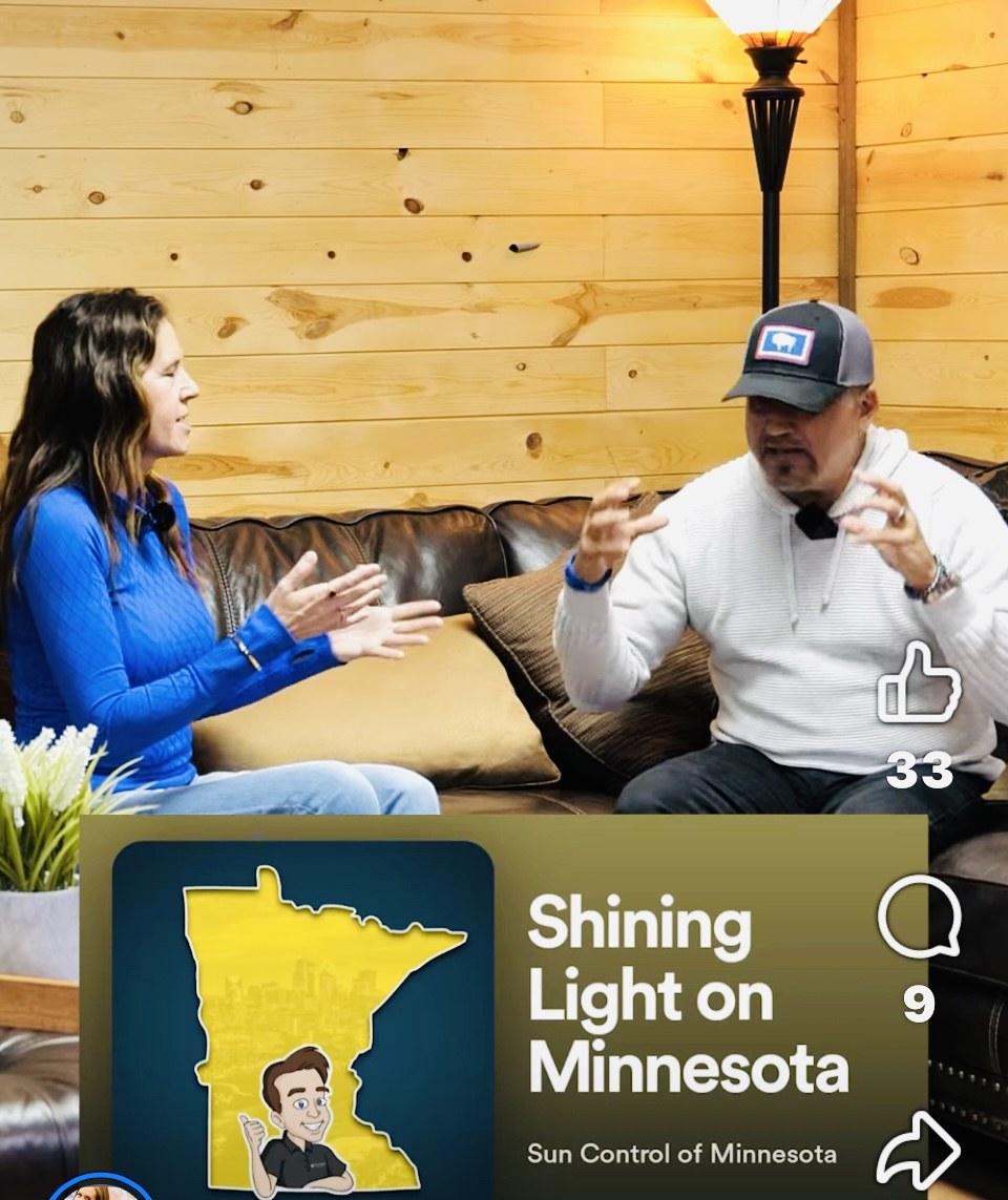 Ken Navitsky with host Karissa Dunham on Shining Light on Minnesota, episode 2