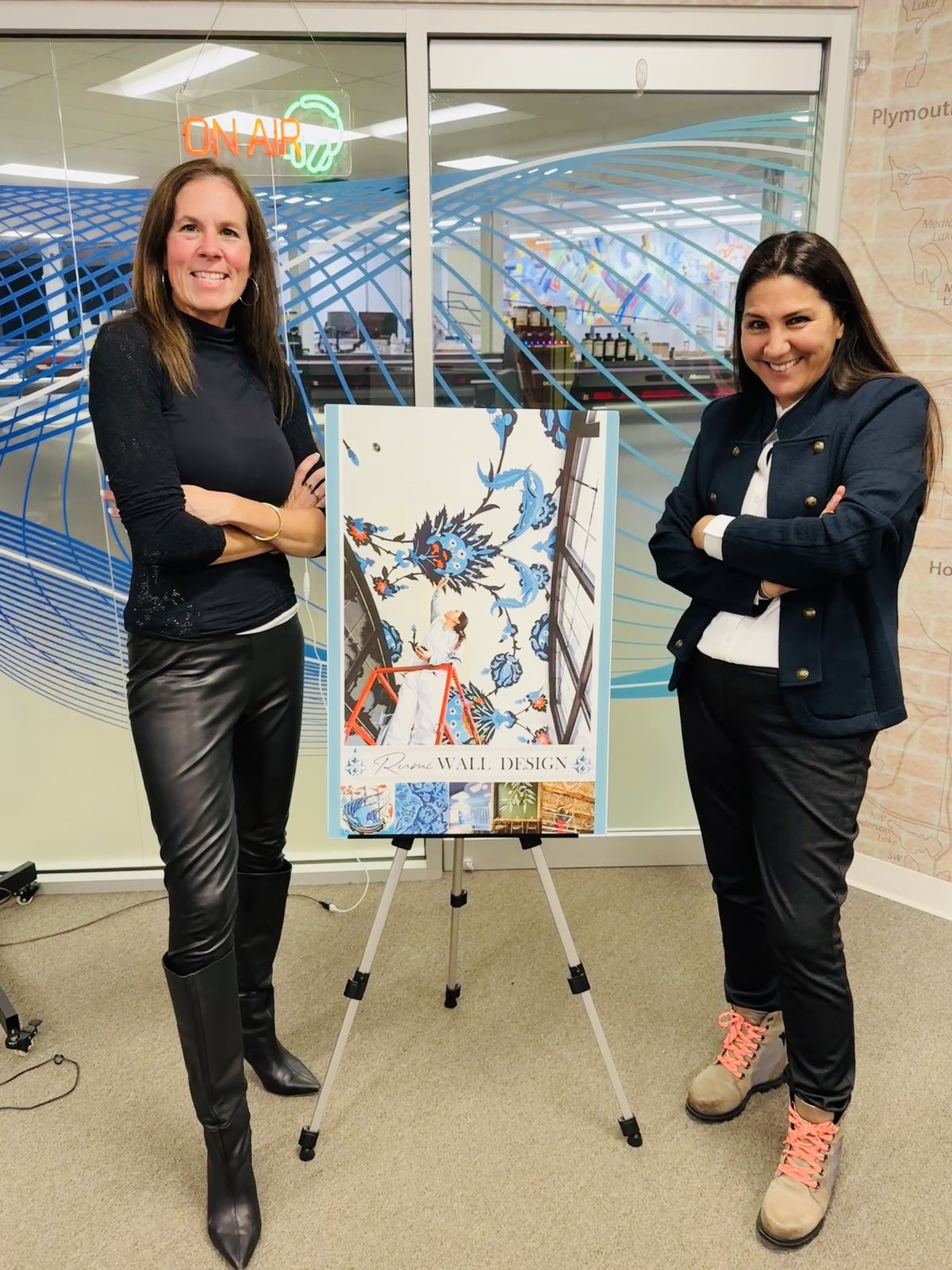 Seran Otterson, Rumi Wall Design with host Karissa Dunham on Shining Light on Minnesota, episode 62