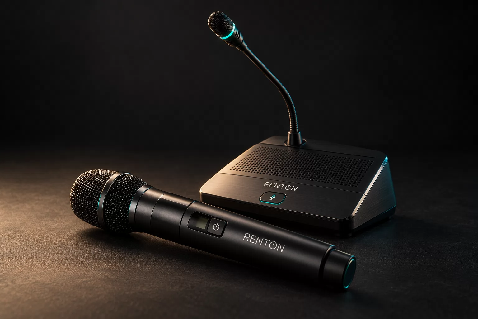 Renton UHF wireless microphone and conference delegate unit